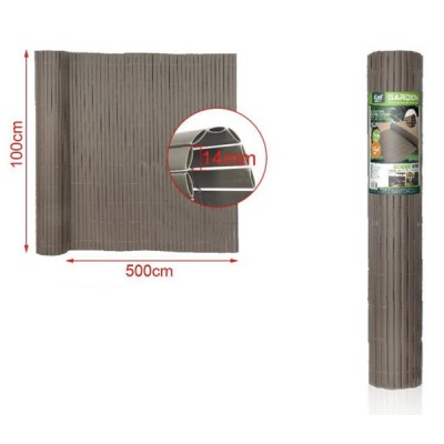 100x500cm PVC Καλαμωτή PVC Καφέ