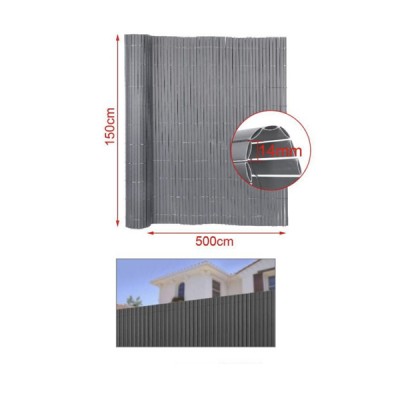 150x500cm PVC Καλαμωτή PVC Γκρι