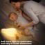 LED Νυχτερινό Φωτάκι Πάπια Ξαπλωμένη – Ρυθμιζόμενη Φωτεινότητα 3 Επιπέδων, Επαναφορτιζόμενο Φωτιστικό Σιλικόνης για Βρέφη, Παιδιά, Υπνοδωμάτια & Γραφεία
