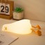 LED Νυχτερινό Φωτάκι Πάπια Ξαπλωμένη – Ρυθμιζόμενη Φωτεινότητα 3 Επιπέδων, Επαναφορτιζόμενο Φωτιστικό Σιλικόνης για Βρέφη, Παιδιά, Υπνοδωμάτια & Γραφεία