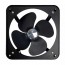 Εξαεριστήρας Τοίχου Μεταλλικός Φ250mm/10"- 38W