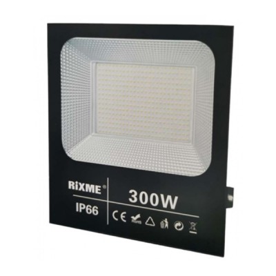 300W Προβολέας LED Αλουμινίου IP66 33x39x6cm Λευκού Φωτισμού - RZ-159