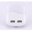 LED Φωτάκι Νυκτός Πρίζας με Αισθητήρα & 2 Θύρες USB  Θερμό Λευκό 3000K