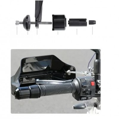 Σετ Προστατευτικά 22mm 7/8 με Φλας για το Grip Τιμονιού Μηχανής 2τμχ