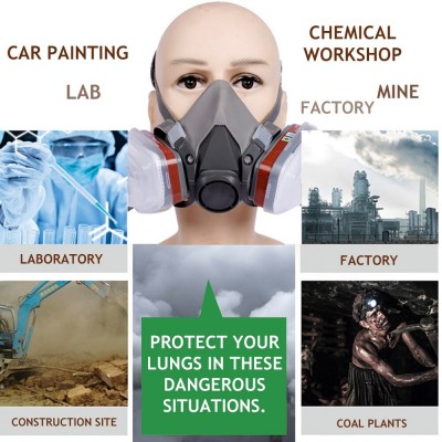 Σετ 16 σε 1 Μάσκα Προστασίας Ολόκληρου Προσώπου με Φίλτρα Κ95