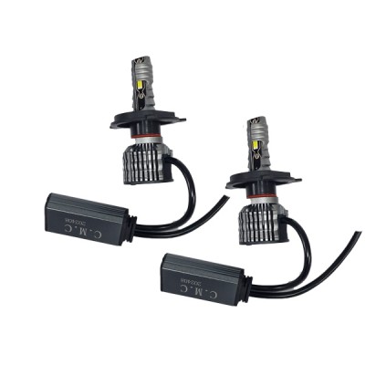 H1 Σετ 2 Λάμπες LED Φώτα Αυτοκινήτου 6500Κ R15 60W FULL CAN BUS 12/24 VOLT