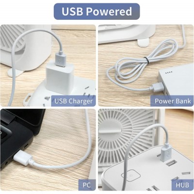 Φορητό Κλιματιστικό Usb - Ανεμιστήρας Ψύξης Αέρα με 3 ταχύτητες και 5 Οπές Ομίχλης Υγραντήρα και Φωτισμό 7 Χρωμάτων με Δοχείο 350ml