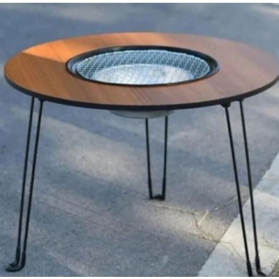 Φορητή Ψησταριά Κάρβουνου με Καπάκι για BBQ 60×47εκ.