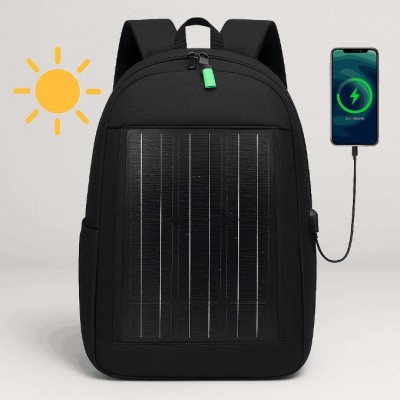 Ηλιακό Σακίδιο Πλάτης Μαύρο  GD-1320SL – Solar Backpack