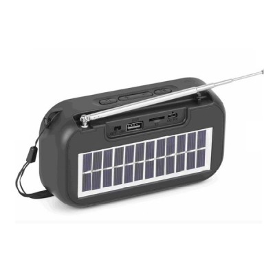 F66S Ηλιακό Φορητό Ηχείο 5w Bluetooth με Ψηφιακό Ραδιόφωνο AM-FM, με Ηλιακό Πάνελ