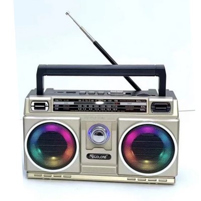 RX-750SD Ηλιακό Φορητό Ηχείο 2x5w Bluetooth με Αναλογικό Ραδιόφωνο AM-FM,  με Ηλιακό Πάνελ