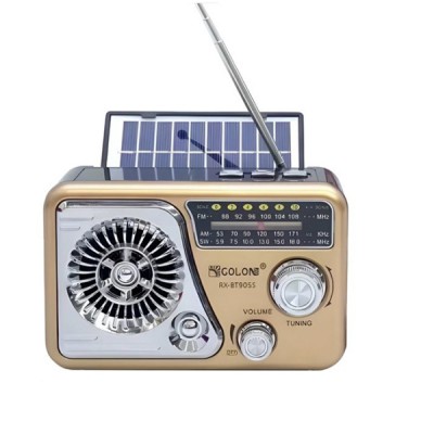 RX-BT605S Ηλιακό Φορητό Ηχείο 5w Bluetooth με Αναλογικό Ραδιόφωνο AM-FM, με Ηλιακό Πάνελ