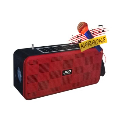 RX-BT605S Ηλιακό Φορητό Ηχείο Bluetooth με Ψηφιακό Ραδιόφωνο AM-FM, με Ηλιακό Πάνελ και Μικρόφωνο για Καραόκε