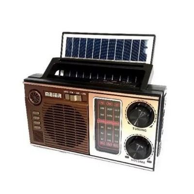 M-538BT-S Ηλιακό Φορητό Ηχείο Bluetooth με Αναλογικό Ραδιόφωνο AM-FM-SW, με Ηλιακό Πάνελ