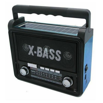 MK-1272BT Ηλιακό Φορητό Ηχείο Bluetooth με Αναλογικό Ραδιόφωνο AM-FM-SW, με Ηλιακό Πάνελ και Φακό