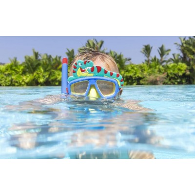 Σετ Παιδική Μάσκα με Αναπνευστήρα Bestway AquaPals – Αντιθαμβωτικοί Φακοί & UV Προστασία