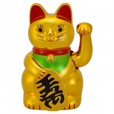 Χρυσή Γάτα Καλωσορίσματος - Feng Shui Welcome Cat 18cm