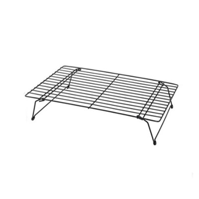 40×25cm Μεταλλική Αναδιπλούμενη Σχάρα Κρυώματος & Ψησίματος - Μαύρη