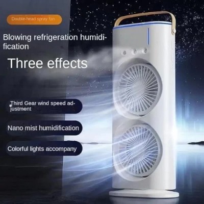 Φορητό USB Κλιματιστικό με Υδρονέφωση & Φωτισμό RGB - Λευκό Arrango