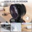18cm Επιτραπέζιος USB Ανεμιστήρας με Ρύθμιση Ισχύος, Χρονοδιακόπτη & LED Φωτισμό - Arrango
