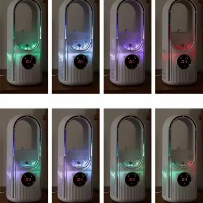 30x10cm Μίνι Ανεμιστηράκι Χειρός Υδρονέφωση, LED Φωτισμό & USB