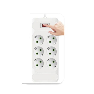 Πολύπριζο Ασφαλείας 6 Θέσεων 4000W/16A