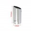 Διακοσμητικό Άκρο - Μπούκα Εξάτμισης Inox 58mmx145mm για Αυτοκίνητα 1.5L-1.8L