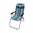 52x73x94,50cm Πτυσσόμενη Καρέκλα Ψαρέματος-Camping με Μεταλλικό Σκελετό Ριγέ