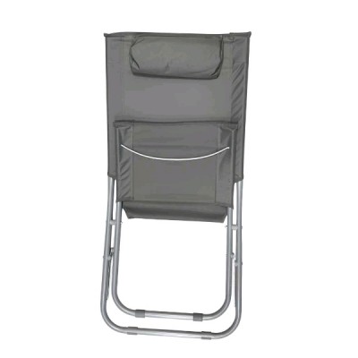49x50x76cm Πτυσσόμενη Καρέκλα Ψαρέματος-Camping με Μεταλλικό Σκελετό Ριγέ με Μαξιλάρι