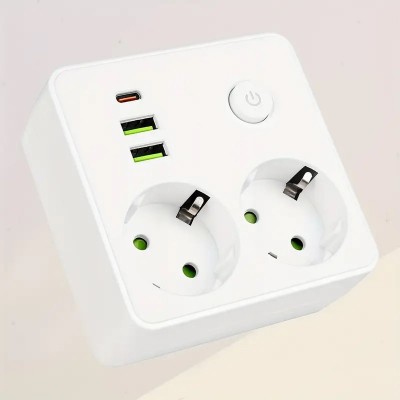 Πολύπριζο Σούκο με 2 Θύρες USB-A και 1 Θύρα USB-C 2500W