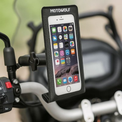 Αδιάβροχη Βάση Κινητού έως 6.3" Motowolf® MDL2818 με Βάση για Τιμόνι Μοτοσυκλέτας