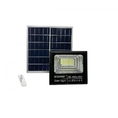 400W Ηλιακός  Αυτόνομος Προβολέας LED Αλουμινίου με Τηλεχειριστήριο, Χρονοδιακόπτη & Αισθητήρα Κίνησης