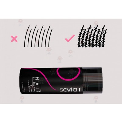 Grey  Sevich Hair Building Fibers - Μικρο-ίνες Κερατίνης για Πλούσια Μαλλιά 25γρ - Sevich Hair Building Fibers