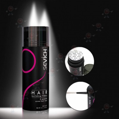 Grey  Sevich Hair Building Fibers - Μικρο-ίνες Κερατίνης για Πλούσια Μαλλιά 25γρ - Sevich Hair Building Fibers