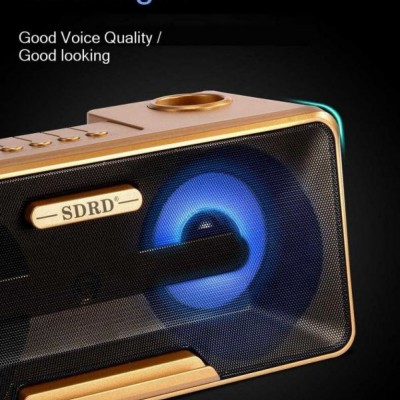Φορητό Ηχοσύστημα Bluetooth USB/SD Karaoke Με 2 Μικρόφωνα Mp3 Player - Multimedia Speaker Μαύρο SD-301
