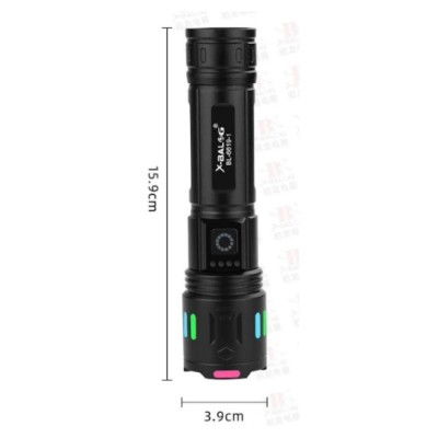 Επαναφορτιζόμενος Αδιάβροχος LED Φακός με Zoom και 5 Λειτουργίες Φωτισμού Ισχυρός και Φωτεινός BL-6619-1