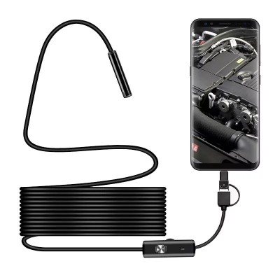 5m Ψηφιακή Ενδοσκoπική Κάμερα USB-A, Micro, Type-C IP67 Andowl Q-NK40