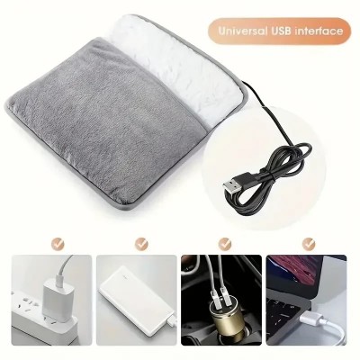 28x29cm Φορητό Θερμαινόμενο Μαξιλάρι Ποδιών USB Feet Warmer
