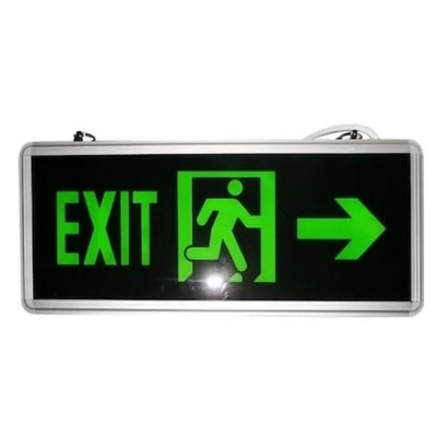 35x15cm LED Φωτιζόμενη Επιγραφή Μπαταρίας EXIT – Διπλής Όψης 2 Τεμαχίων