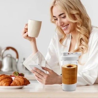 Ηλεκτρικό Shaker Μπουκάλι 400ml με Αυτόματη Ανάδευση και Επαναφορτιζόμενη Μπαταρία