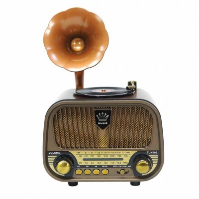 Ασύρματο Ρετρό Ραδιόφωνο Bluetooth FM AM SW με USB TF MD-1319BT