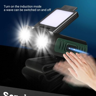 Mini Επαναφορτιζόμενος Φακός LED με Ανίχνευση Κίνησης & 5 Λειτουργίες 1200mAh