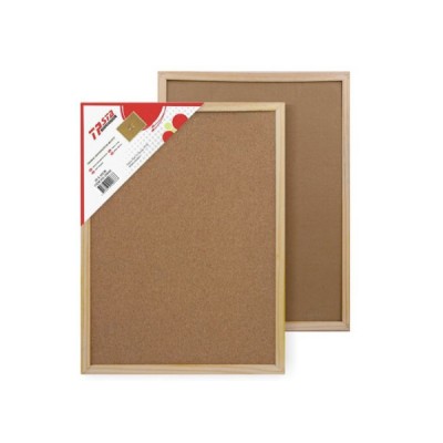 40x60cm Κρεμαστός Πίνακας Ανακοινώσεων Φελού με Ξύλινο Πλαίσιο για Σπίτι, Γραφείο & Εκπαίδευση