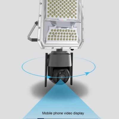 2 σε 1 Ηλιακός Προβολέας με Κάμερα Παρακολούθησης 5MP & 99 LED GD-JK100 GDSuper