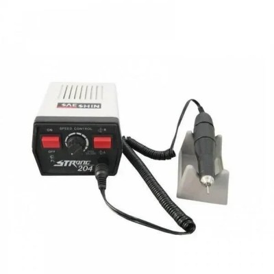 Saeshin Strong 204 Τροχός Νυχιών Ρεύματος 35000rpm με Πεντάλ Γκρι 65W
