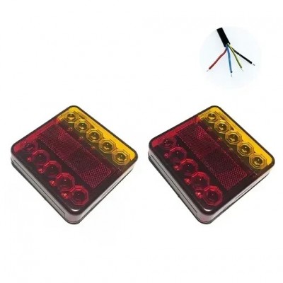 Σετ 2 Τμχ Πίσω Φανάρια Φορτηγού 12V – 24V 10SMD SY-HWD0088E