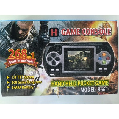Κονσόλα Χειρός με 268 Ενσωματωμένα Παιχνίδια 268 in 1