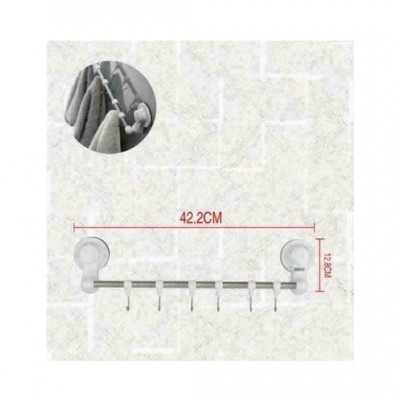 Άγκιστρο Μπάνιου Μονό με Βεντούζα 42.2x12.8cm Bathlux