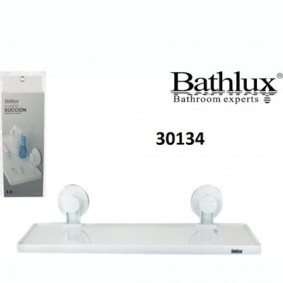 Επιτοίχιο Ράφι Πλαστικό με Βεντούζες Bathlux 30134