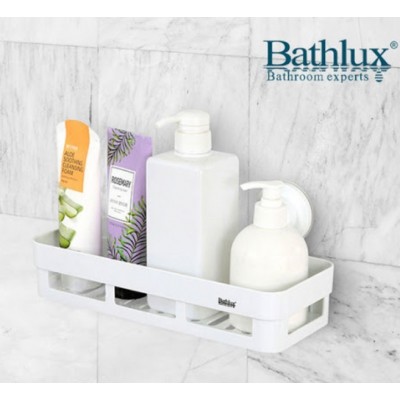 Ράφι Τοίχου Ορθογώνιο με Βεντούζες 30162 Bathlux 30.2x13.8x12.7εκ.